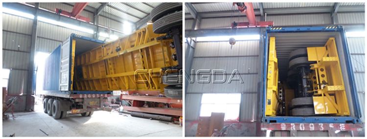 Cargo Container Type Flatbed Semi Trailer