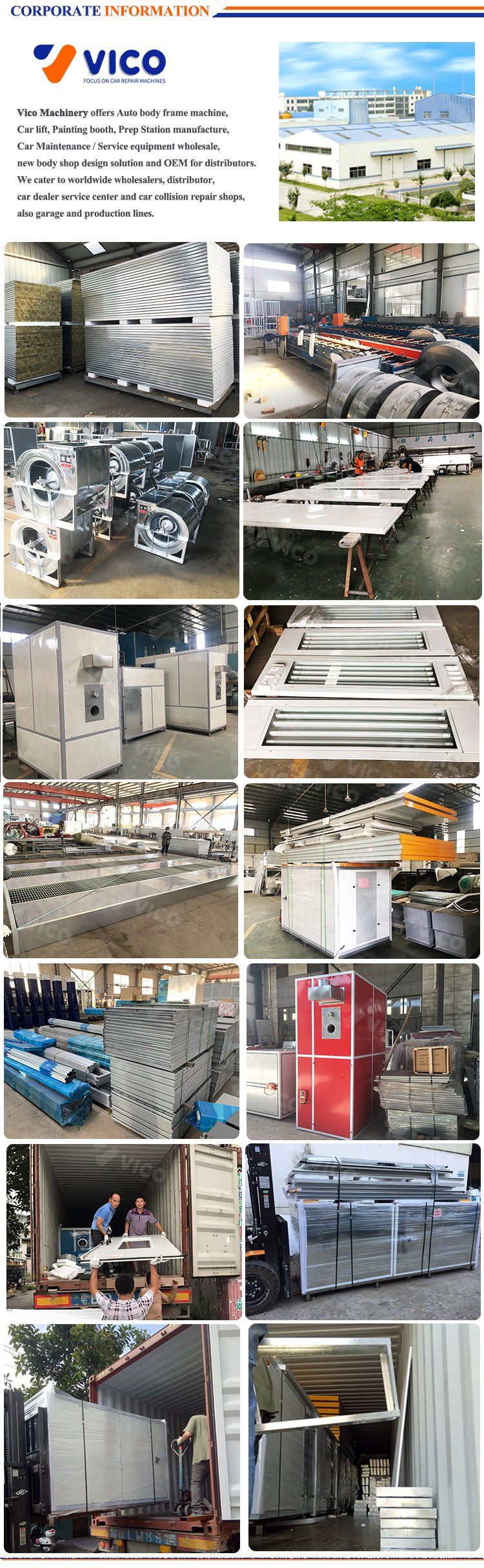 Vico Customized Spray Booth Painting Room