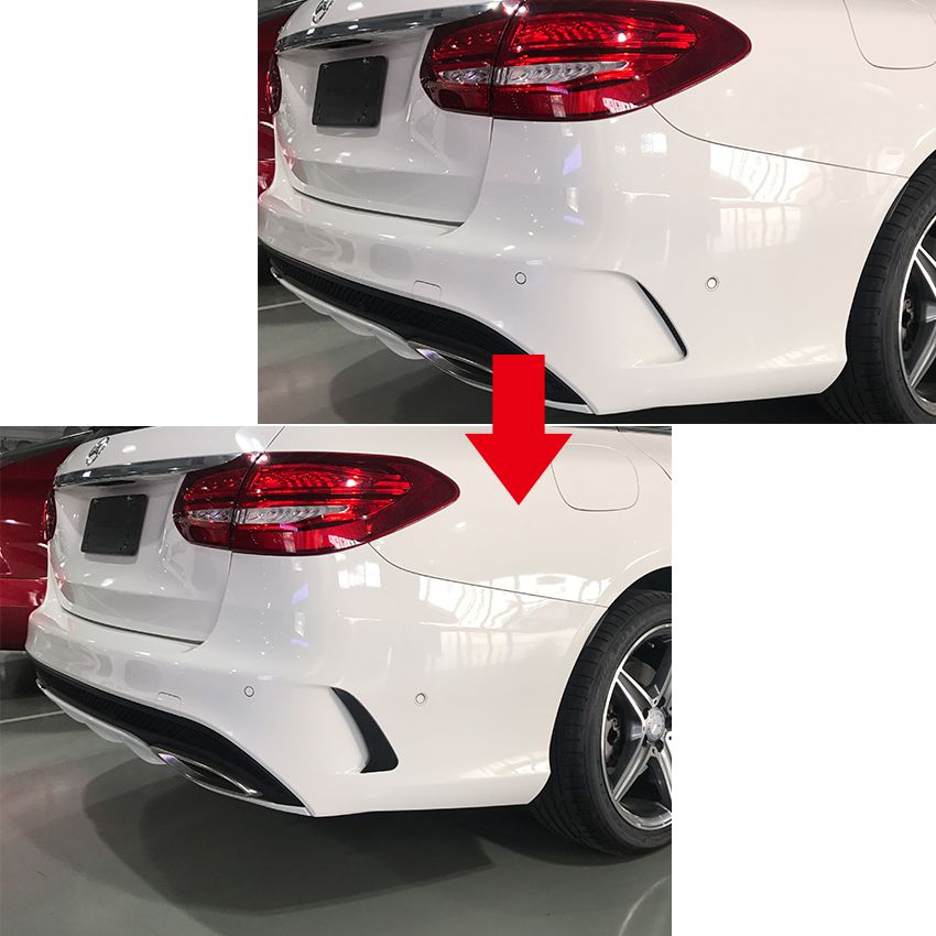 Rear Bumper Amg Flag for Mercedes Benz C Class S205 2015-2021