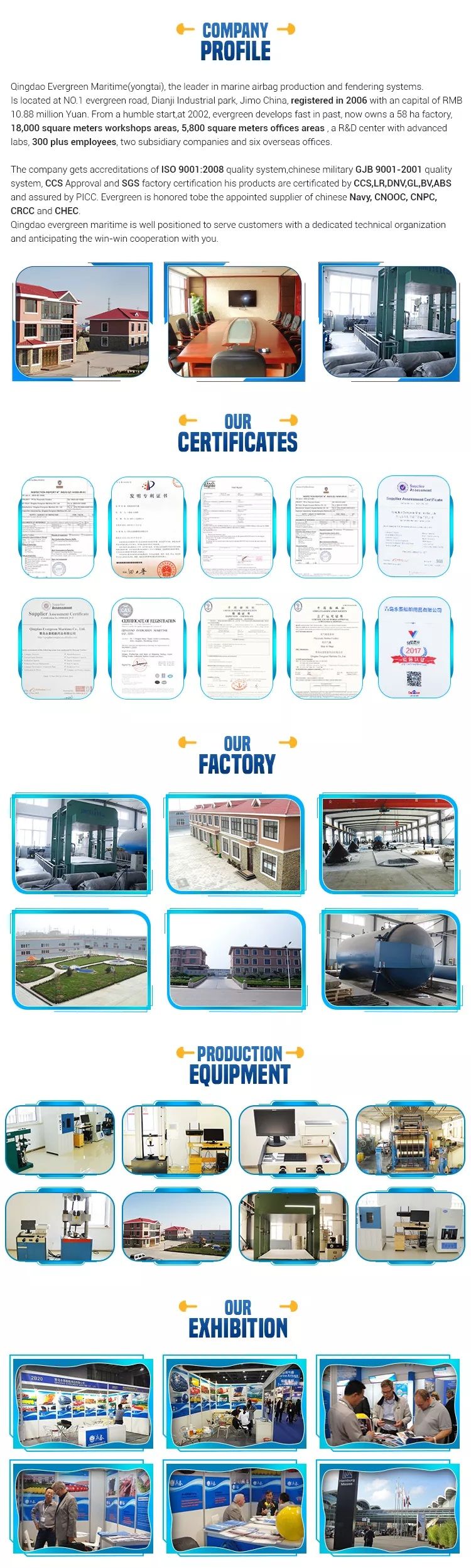 Inflatable Rubber Balloon for Ship Launching