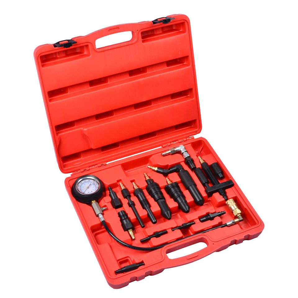 17PCS Auto Tools Diesel Engine Compression Tester Tool Set Inner Bearing Puller Car Repair Tools