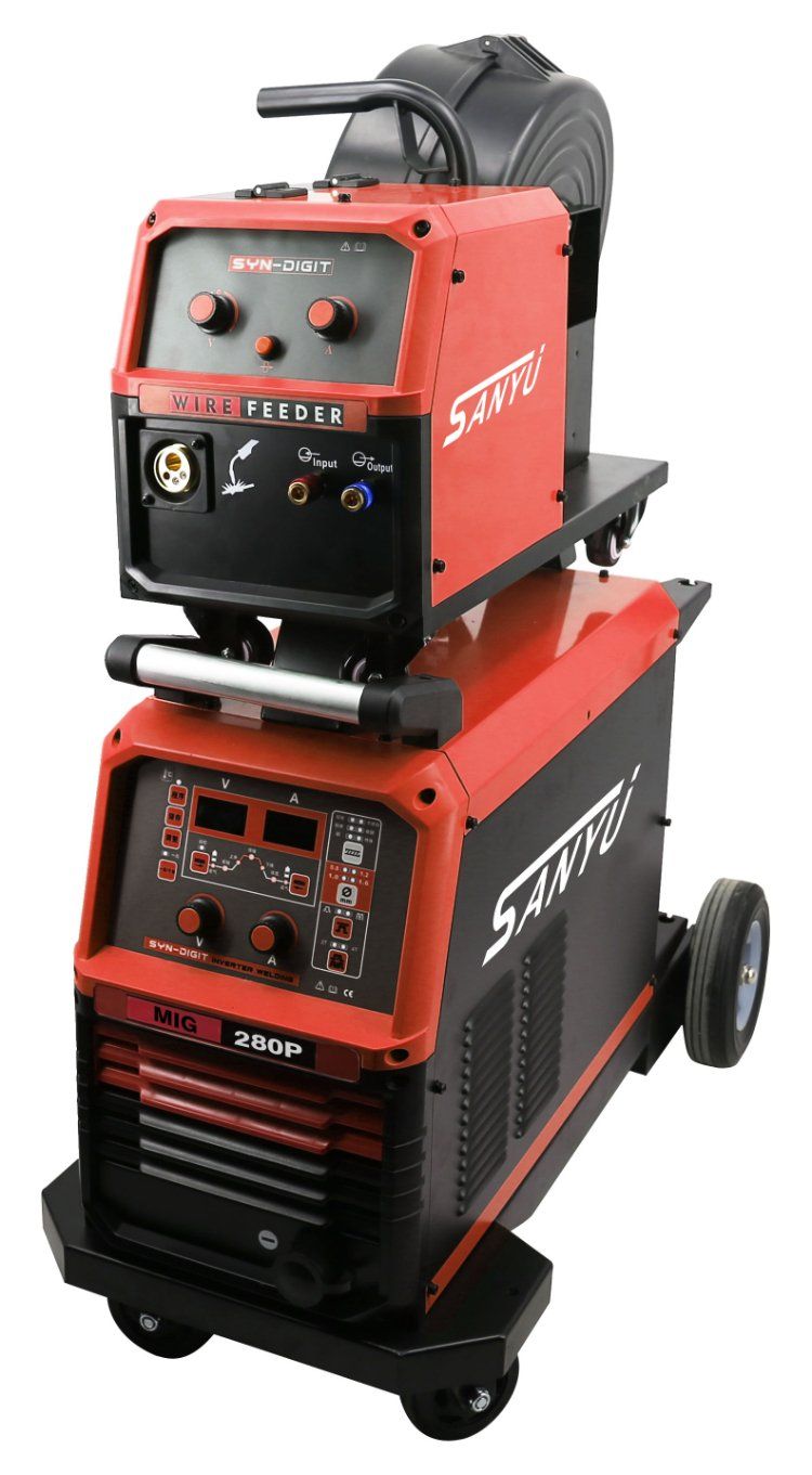 IGBT MIG 300p High Speed Pulse MIG Inverter Welding Machine with Seperated Wire Feeder