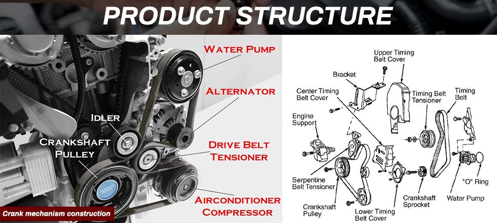 Good Price Auto Engine Parts Generator Belt Tensioner Pulley 06h903341c 06h903341d for VW Audi B8 Q5 2.0t