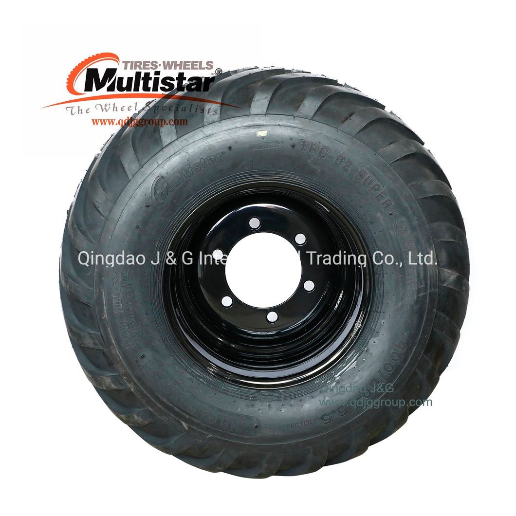 Flotation Tyre 400/60-15.5 with Rim 13.00X15.5 Trc-02 Imp-04 Mutistar Brand with Good Quality Bias Agriculture Tyre