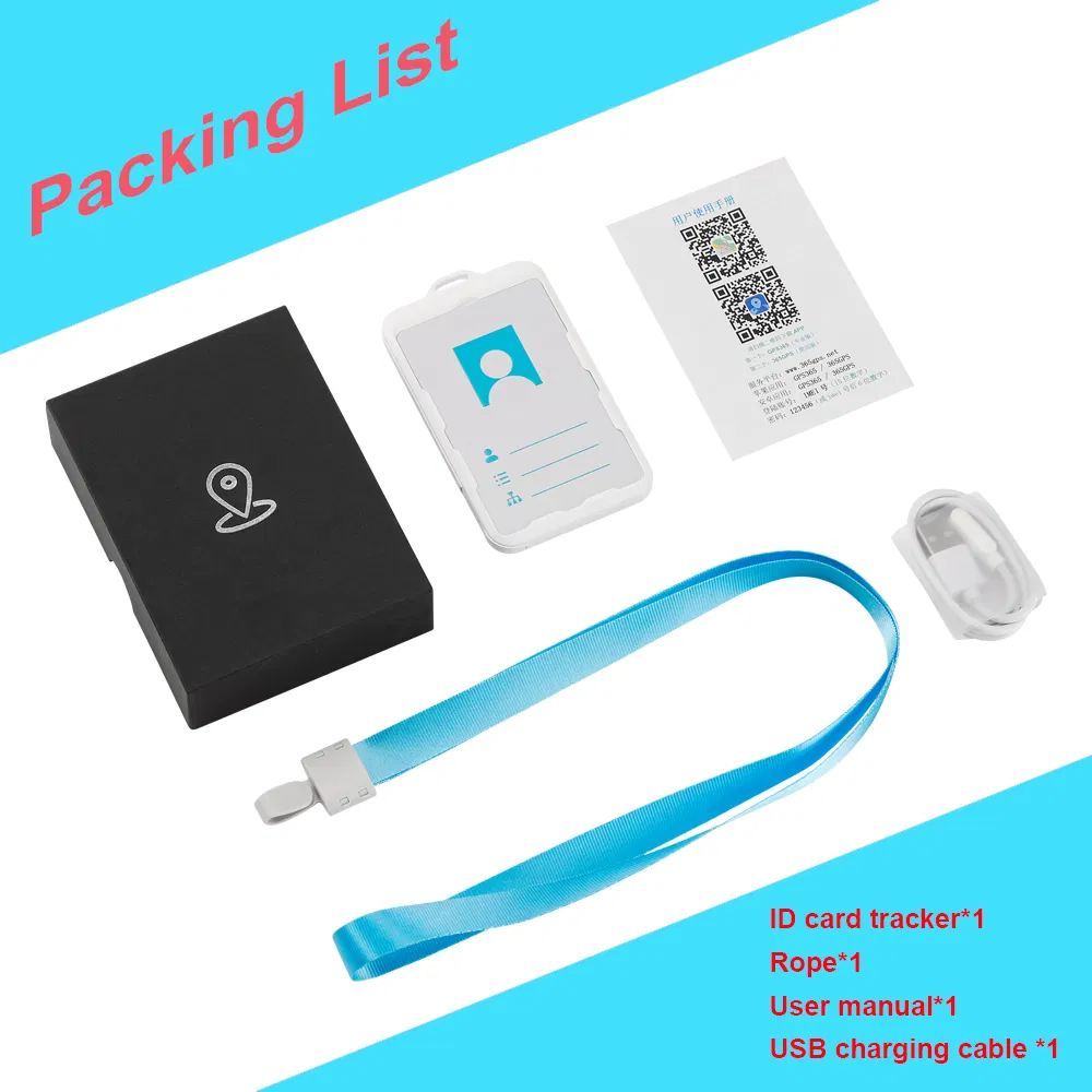 2023 new launched 4G LTE security students Keys luggage ID Card GPS Tracker with 2100mAh battery long working hours M16