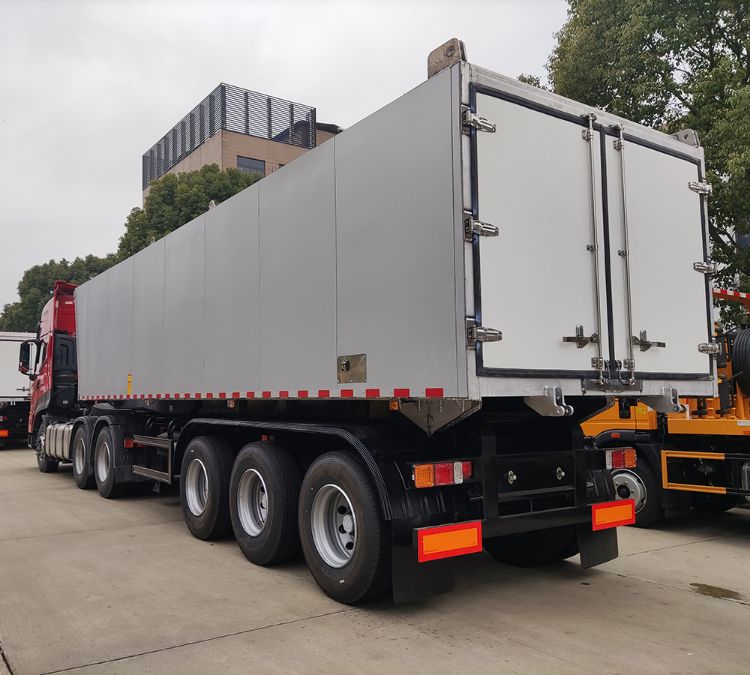 3/4 Axles Dump Tipping Semi Trailer Aluminum Alloy