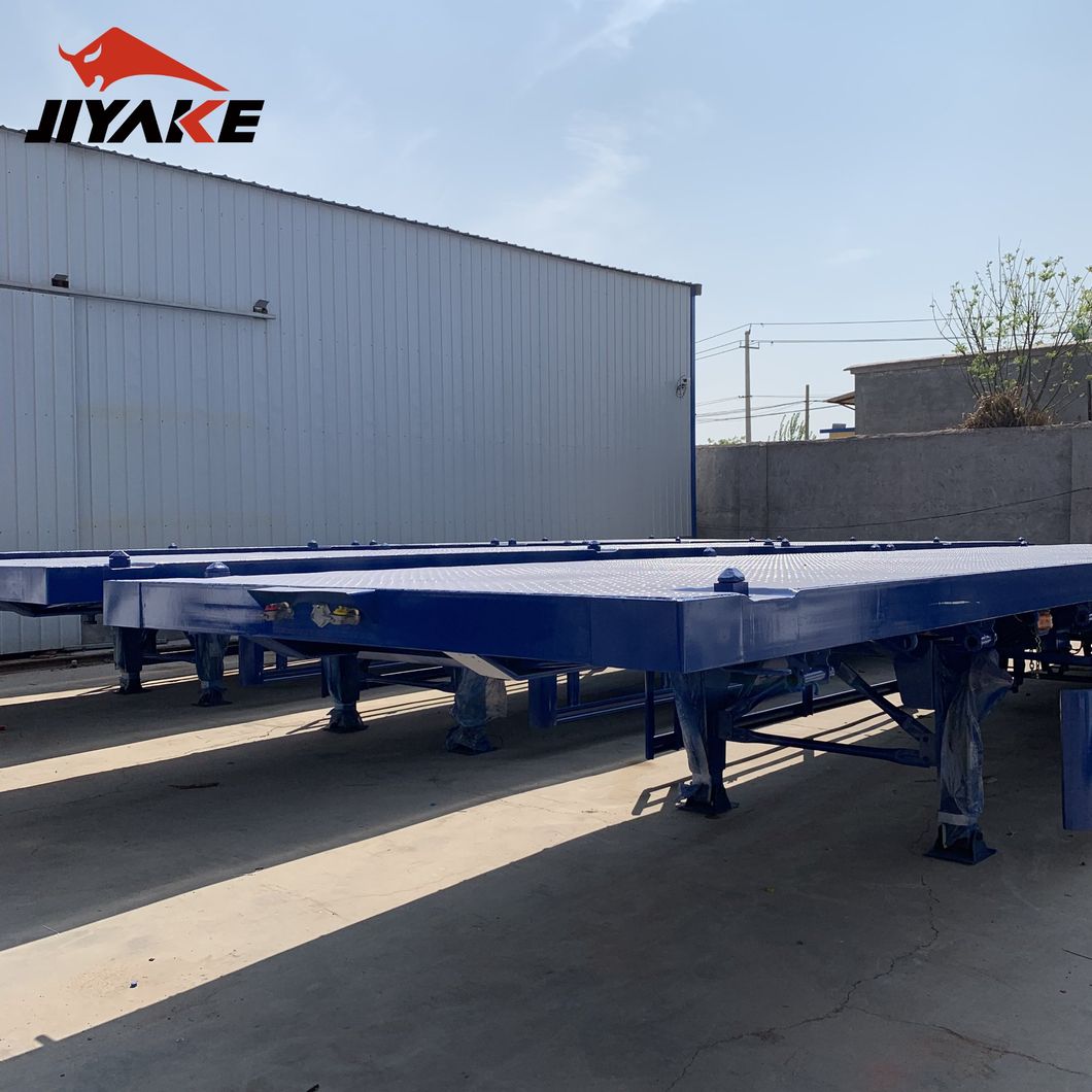 Brand 4 Axle 45FT Flatbed Semi Trailer Container Trailer for Sale