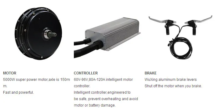3kw 5kw Customized Brushless Gearless Motor Be Used for Ebike