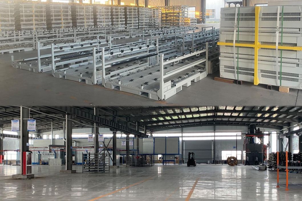Foldable Steel Push-Back Pallet Rack/Metal Rack/Stacking Rack