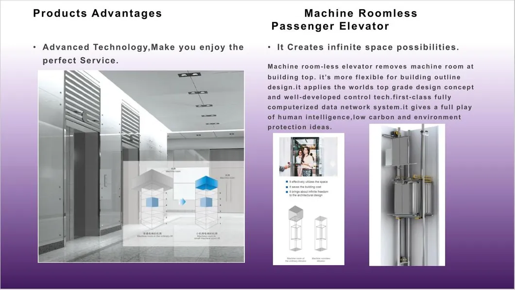 Hyundai Elevator Lift for Construction Company with Cheap Price