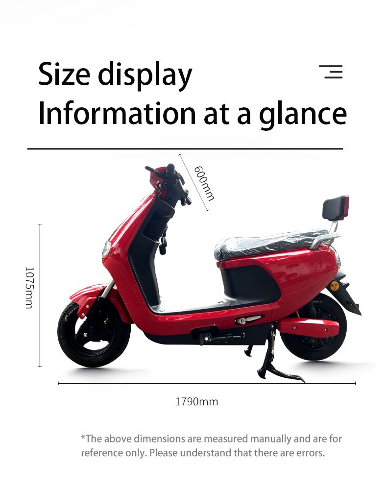Factory Direct 1200W Lithium Battery Citycoco Electric Motorcycle