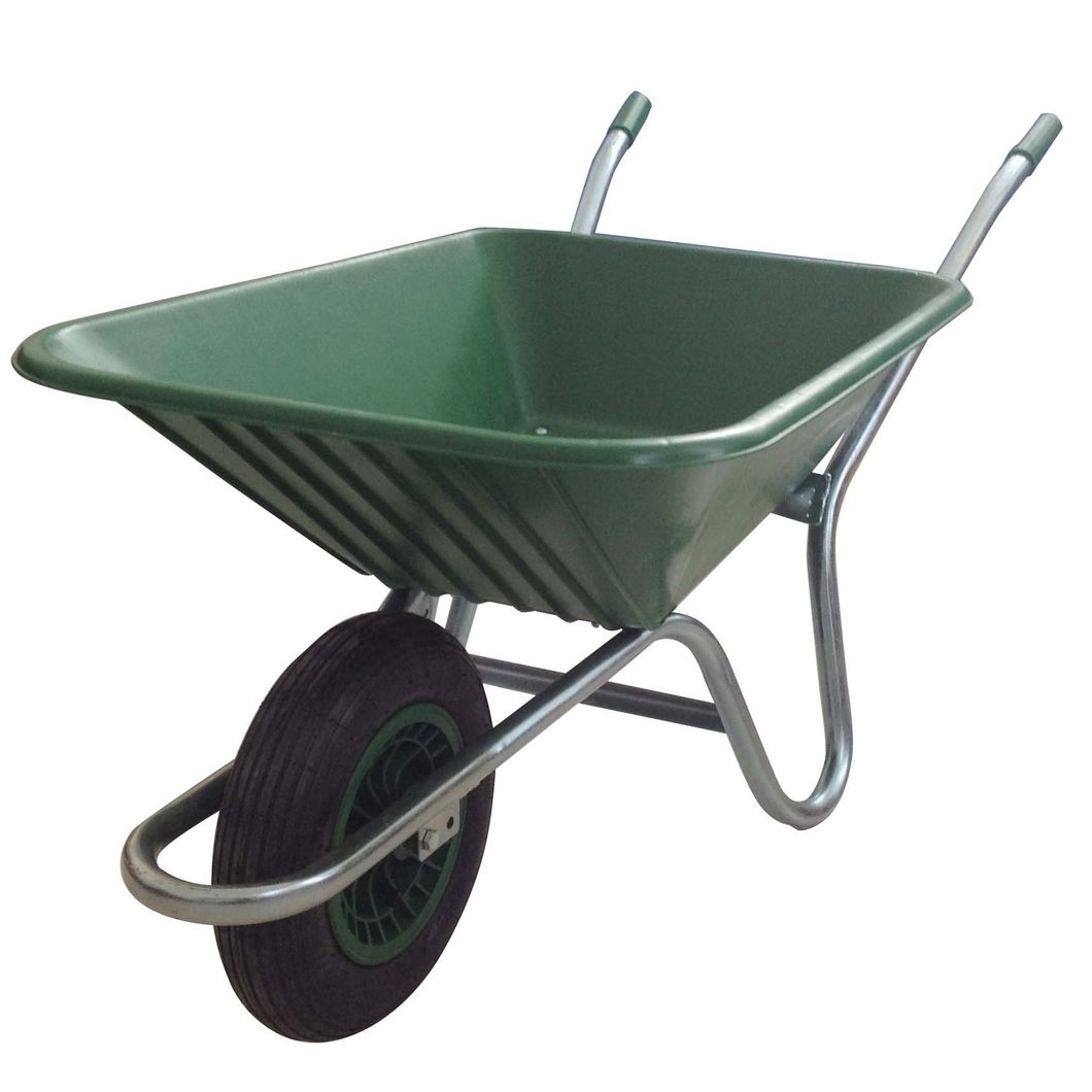 European Best-Selling Wheelbarrow with Plastic Tray and Plastic Wheel Rim