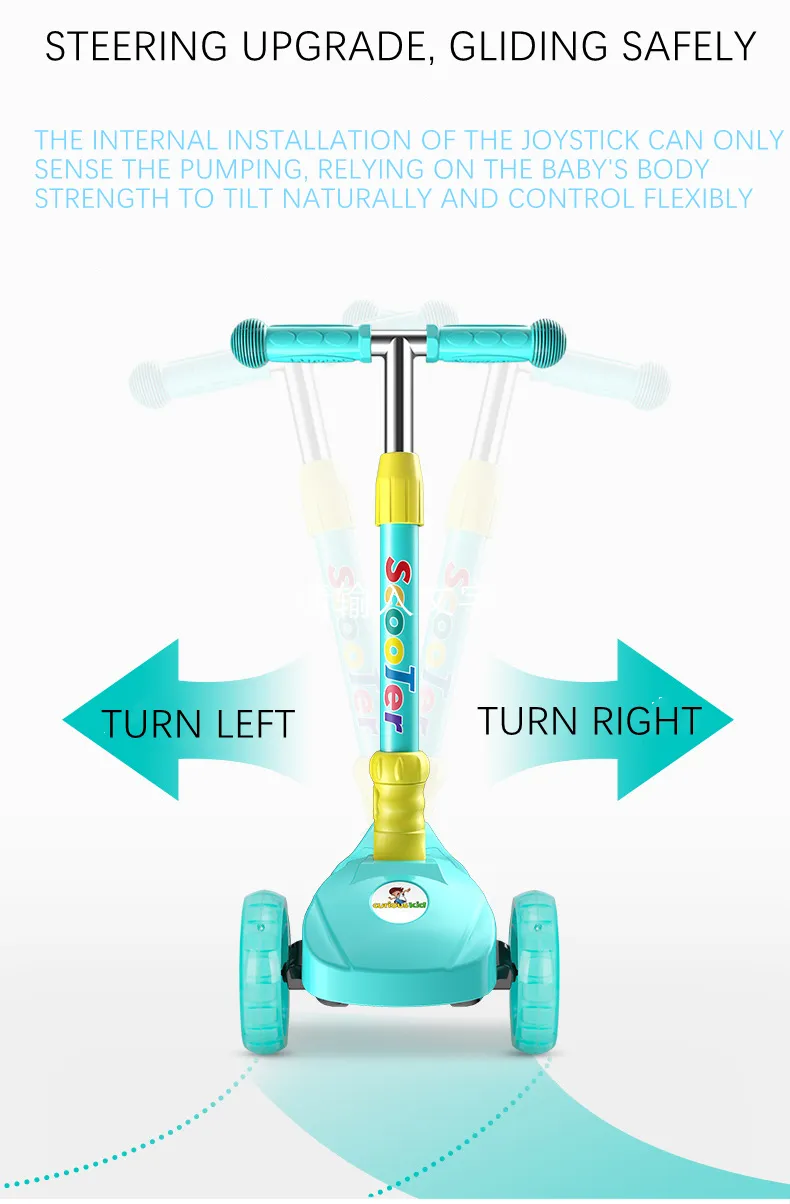 Cheap Children Toys Big Wheels Kids Pedal Kick Scooter High Quality Kids Kick Scooter for Sale