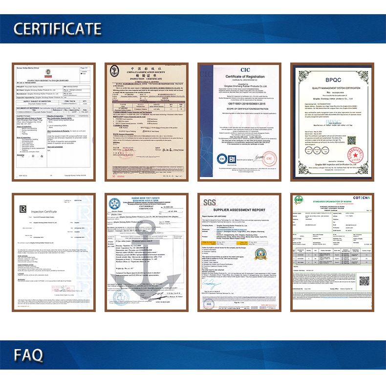 CCS Certificate Rubber Inflatable Marine Airbag for Ship Launching