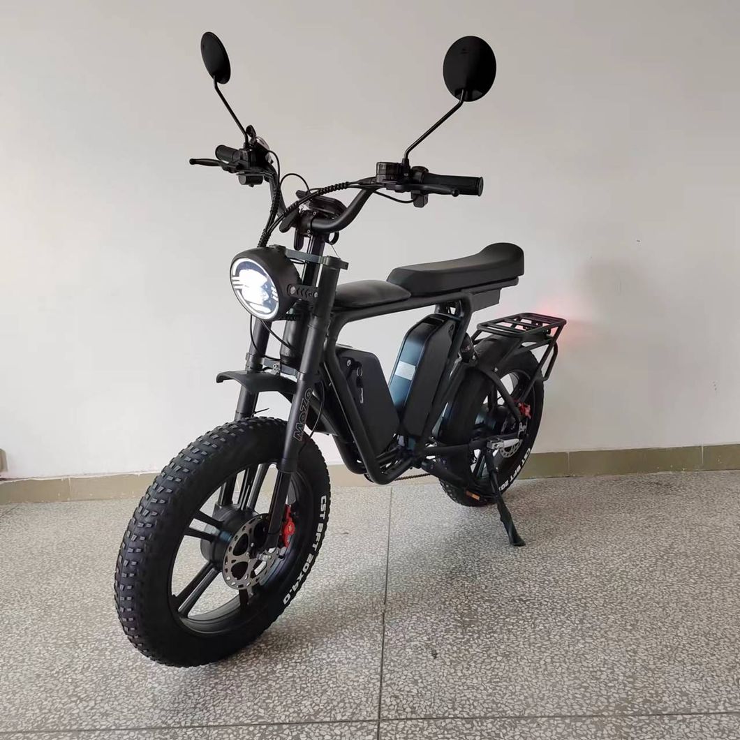 Dual Motor Electric Fat Bike1000W*2 Dual Battery 22ah/48V*2 Magnesium Wheel Oil Brake Full Suspension Fast E Bike
