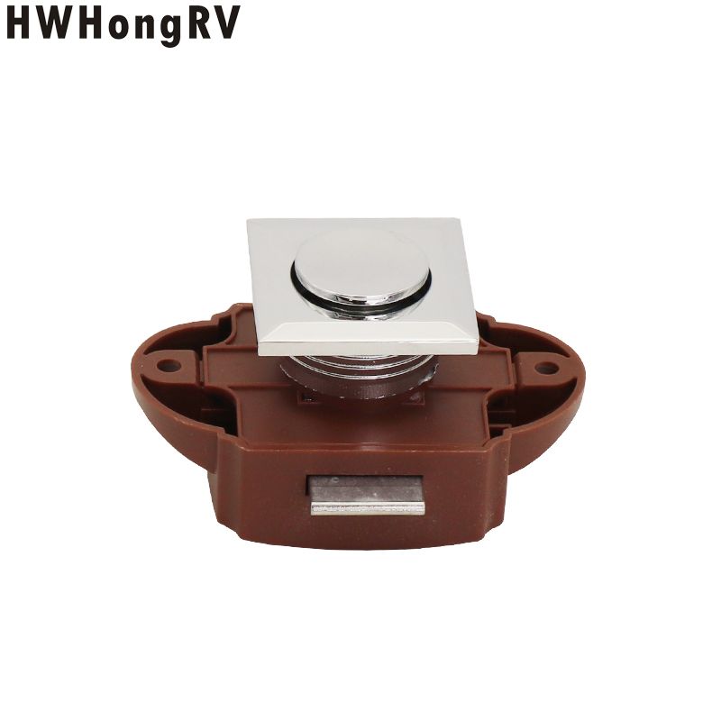 Hwhongrv Caravan Door Lock for Furniture Campervan Push Lock Camper and Smart Drawer Cabinet Lock Keyless