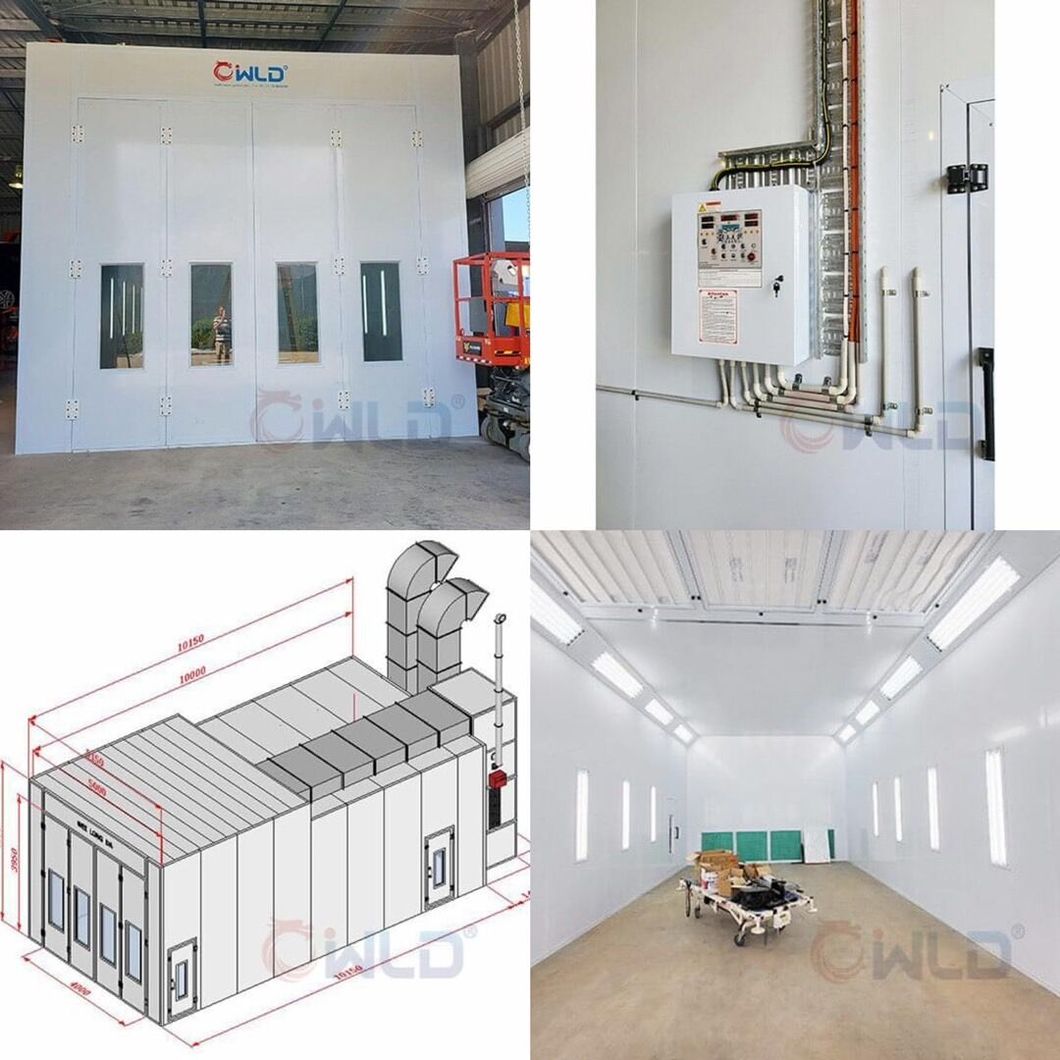 Wld9000 Car Paint Booth Automotive Car Bus Truck Furniture Spray Booth Paint Booth Painting Booth Spraying Baking Oven/ Painting Cabin/Cabinet/Oven/Room Booth
