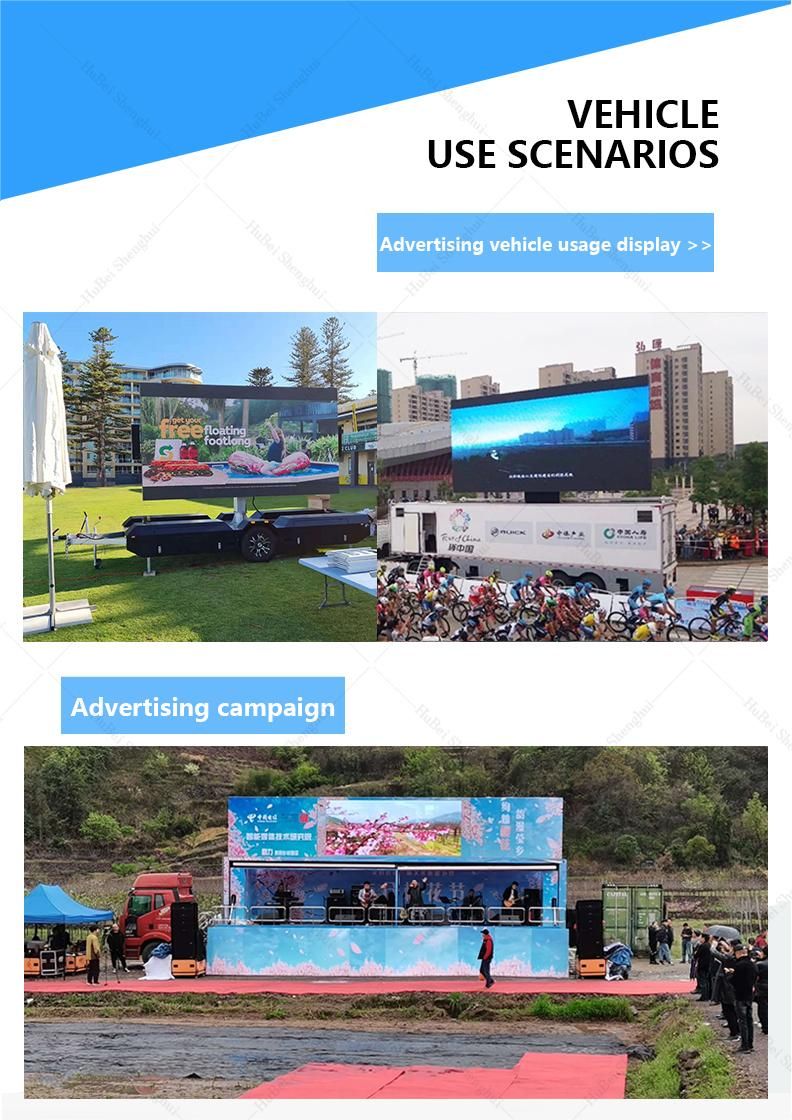 High Contrast Best Dissipation Factory Direct Sell P6 LED Advertising Billboard Truck with Large Stage