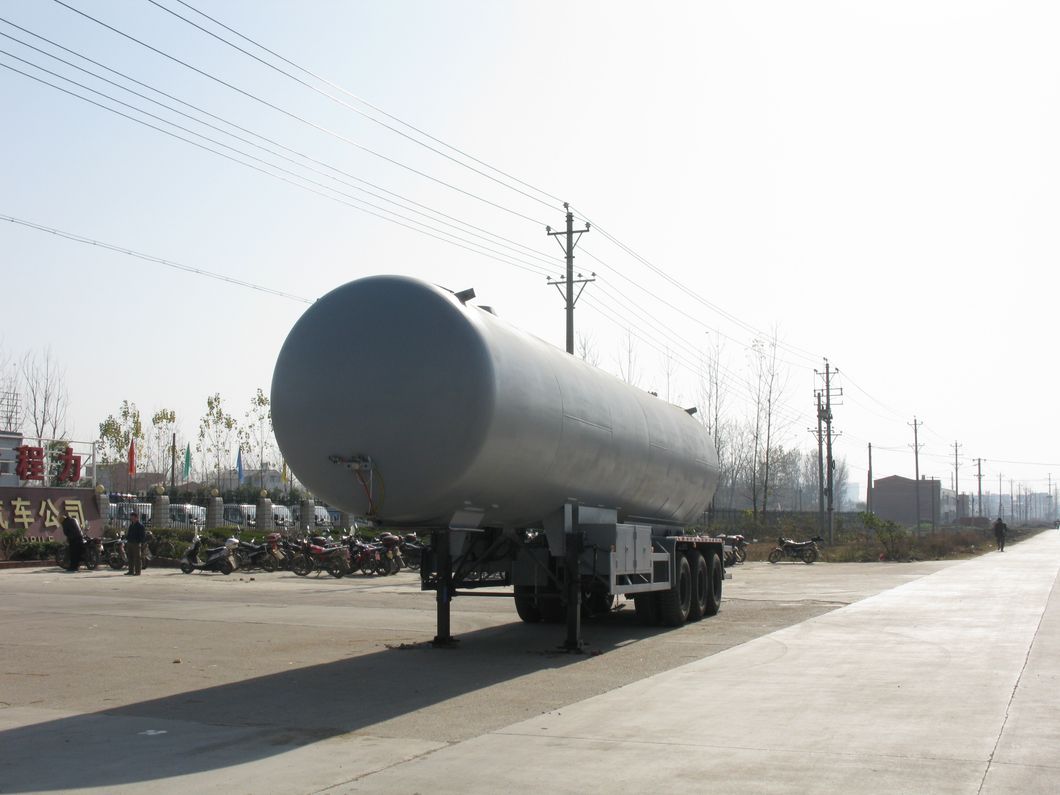 3 Axles Propane 60m3 Truck Trailer 30ton LPG Tank Trailer
