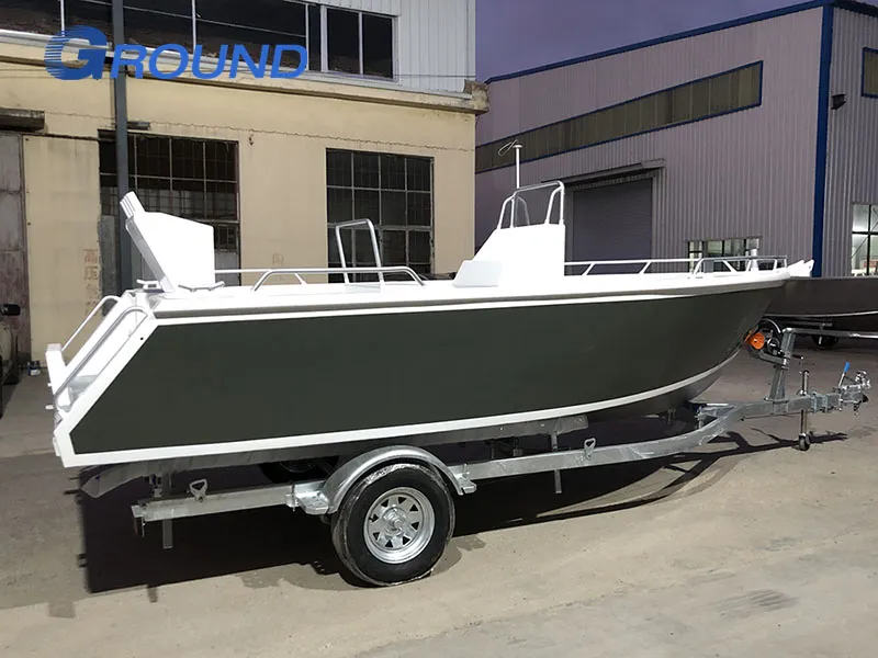 5.8m 19FT Fully Welded Center Console with T Top Aluminum Fishing Boat