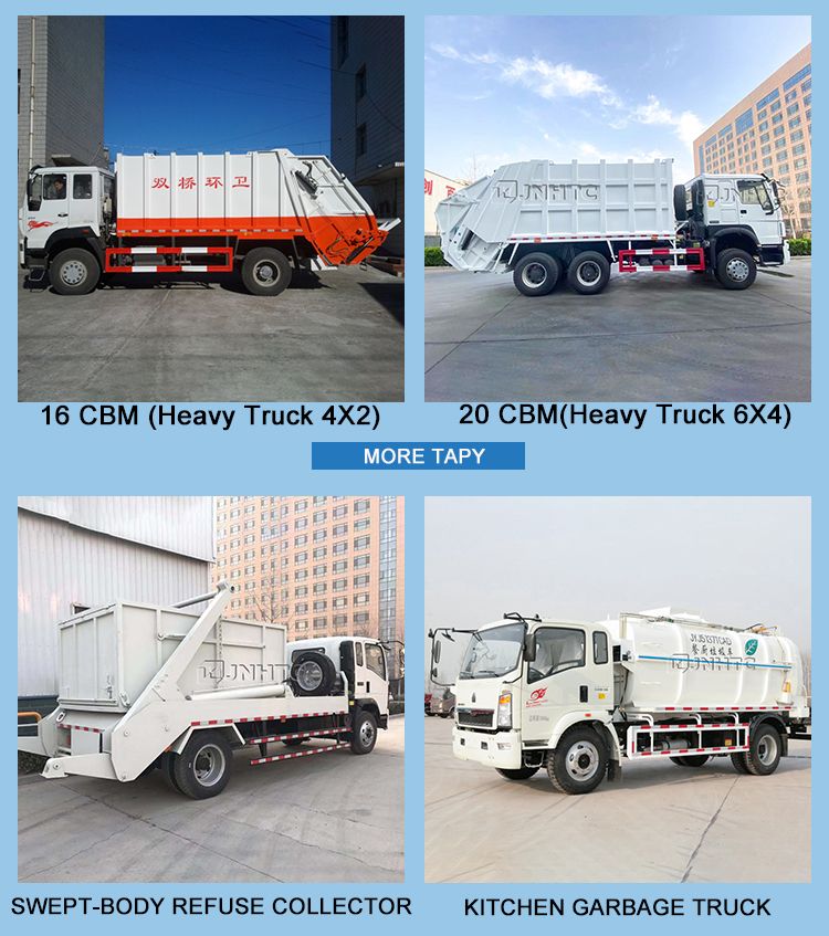 Sinotruk HOWO 4X2 Mini Garbage Truck 12ton Light Refuse Collector Small Garbage Trucks for Sale
