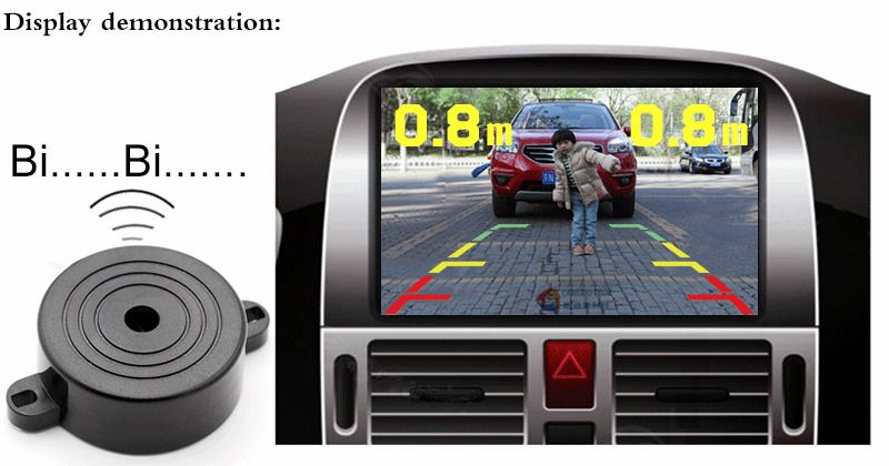 4.3&quot; LCD Monitor &amp; USA License Plate Frame Radar Camera