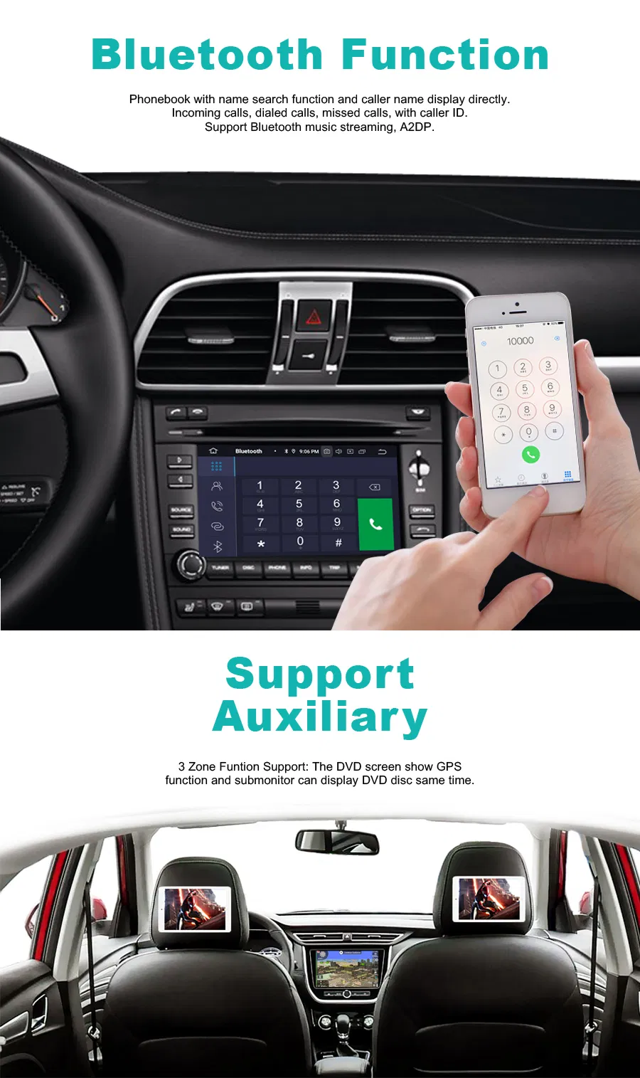 Witson Android 10 Car DVD GPS for Toyota Auris 2013 External Microphone Included, Built-in TPMS Function
