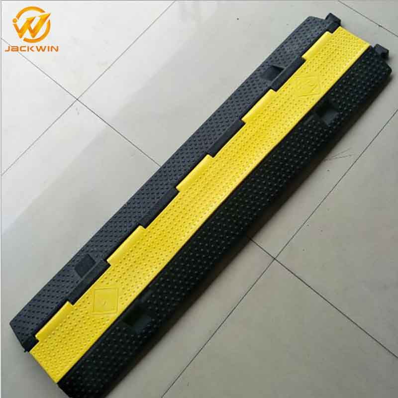 Durable Outdoor Flexible 1 Channel Rubber Cable Protector Hose Ramp