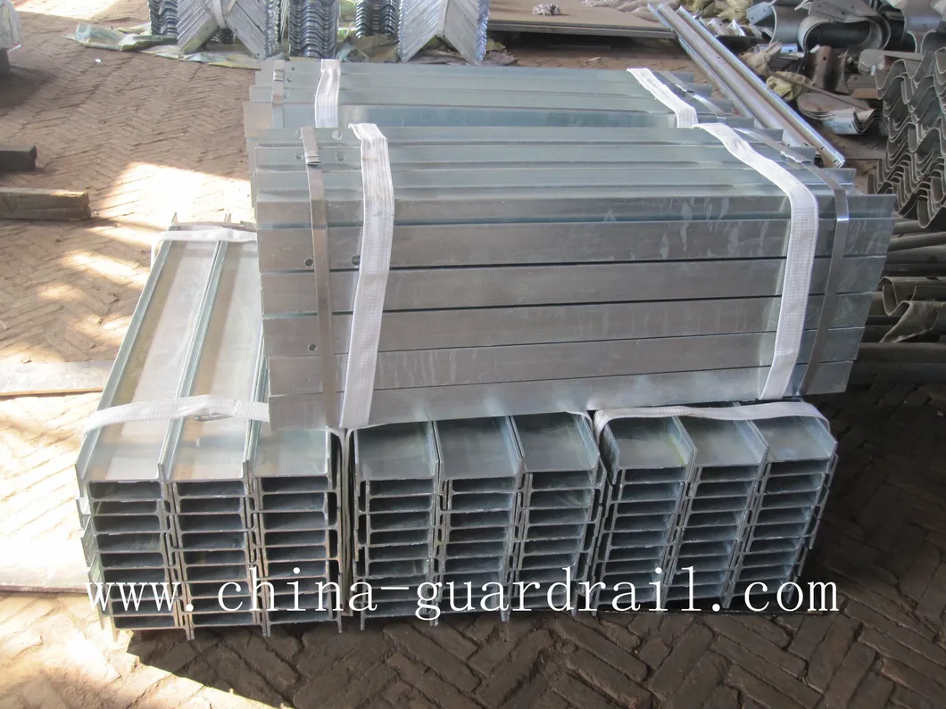 High Strength Steel Stradali Sicurezza Galvanized W-Beam Guardrails