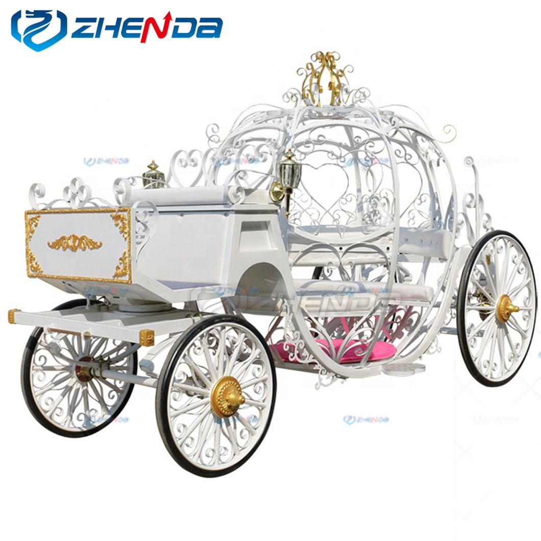 Luxury High Quality Fashionable Wedding Pumpkin Carriage Simple and Elegant Tourist Carriage