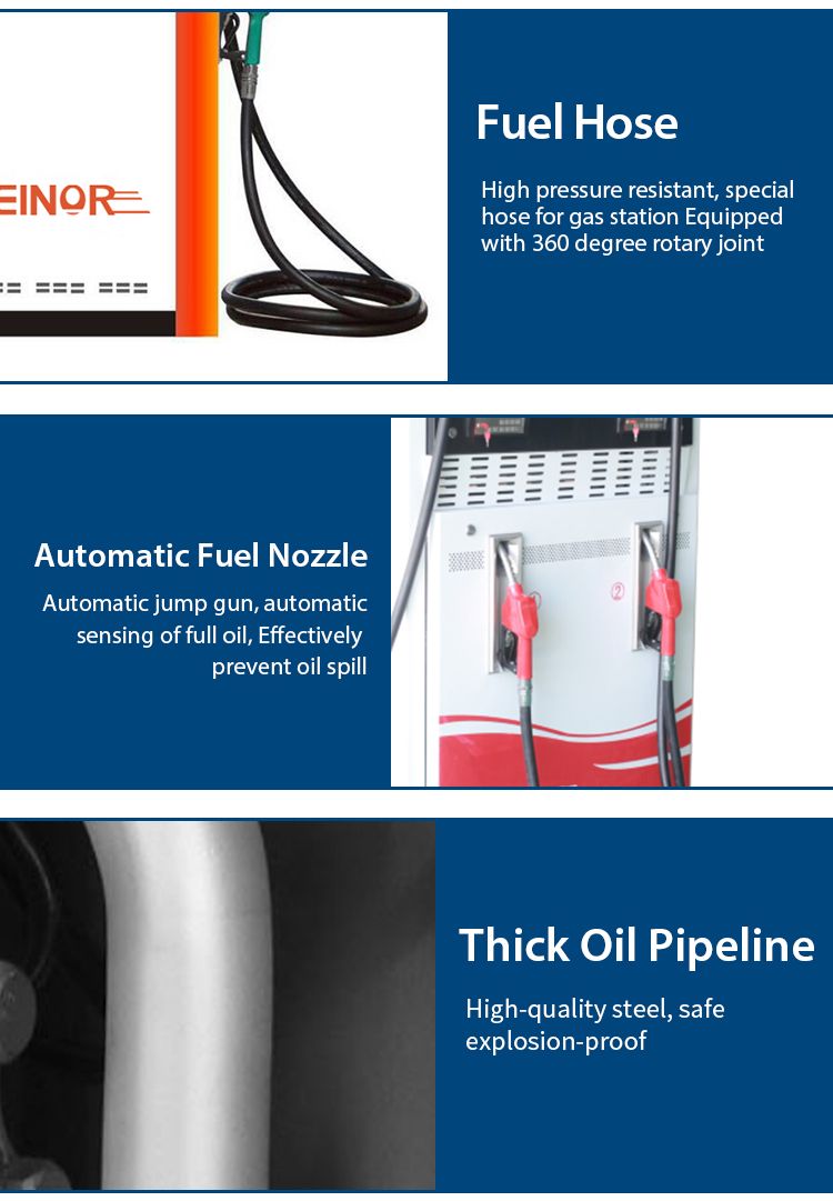 China Supply Double Nozzle Fuel Pump Dispenser with Tokheim Pump for Gas Station Filling Equipment