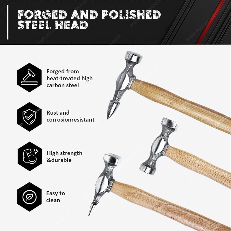 7PCS Auto Body Repair Tool Hammer Dolly Set, Car Body Repair Tool Kit