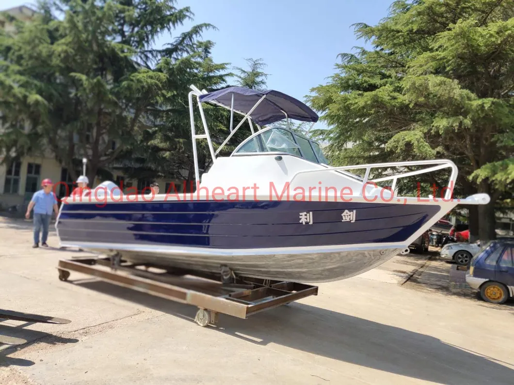 2023 China Allheart Factory Made 17FT/5m Cuddy Cabin Aluminum Fishing Boat for Sale