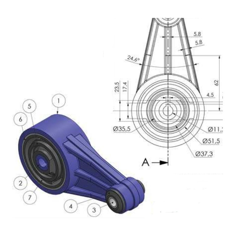 7700849715 Engine Mount for Renault Kangoo Megane Scenic