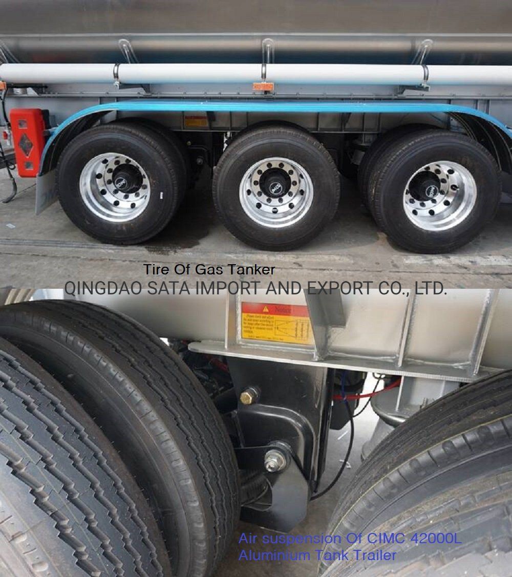 Cimc 45000 Liters Aluminum Semi Trailer for Crude Liquid Transport