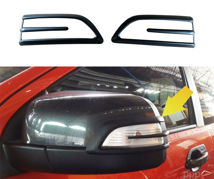 Auto Accessory Chromed Stickers for Fd Ranger T6 2012 2014, Black Decoration Kit with Red Letter
