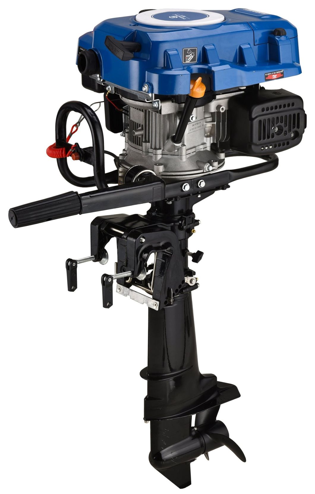 Portable 9HP Outboard Motor Gasoline Air-Cooled 4 Stroke Boat Engine
