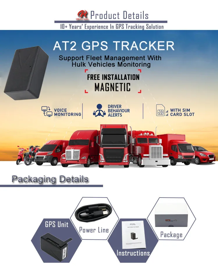 Good signal 3G WCDMA Waterproof Fleet Vehicle GPS Tracker
