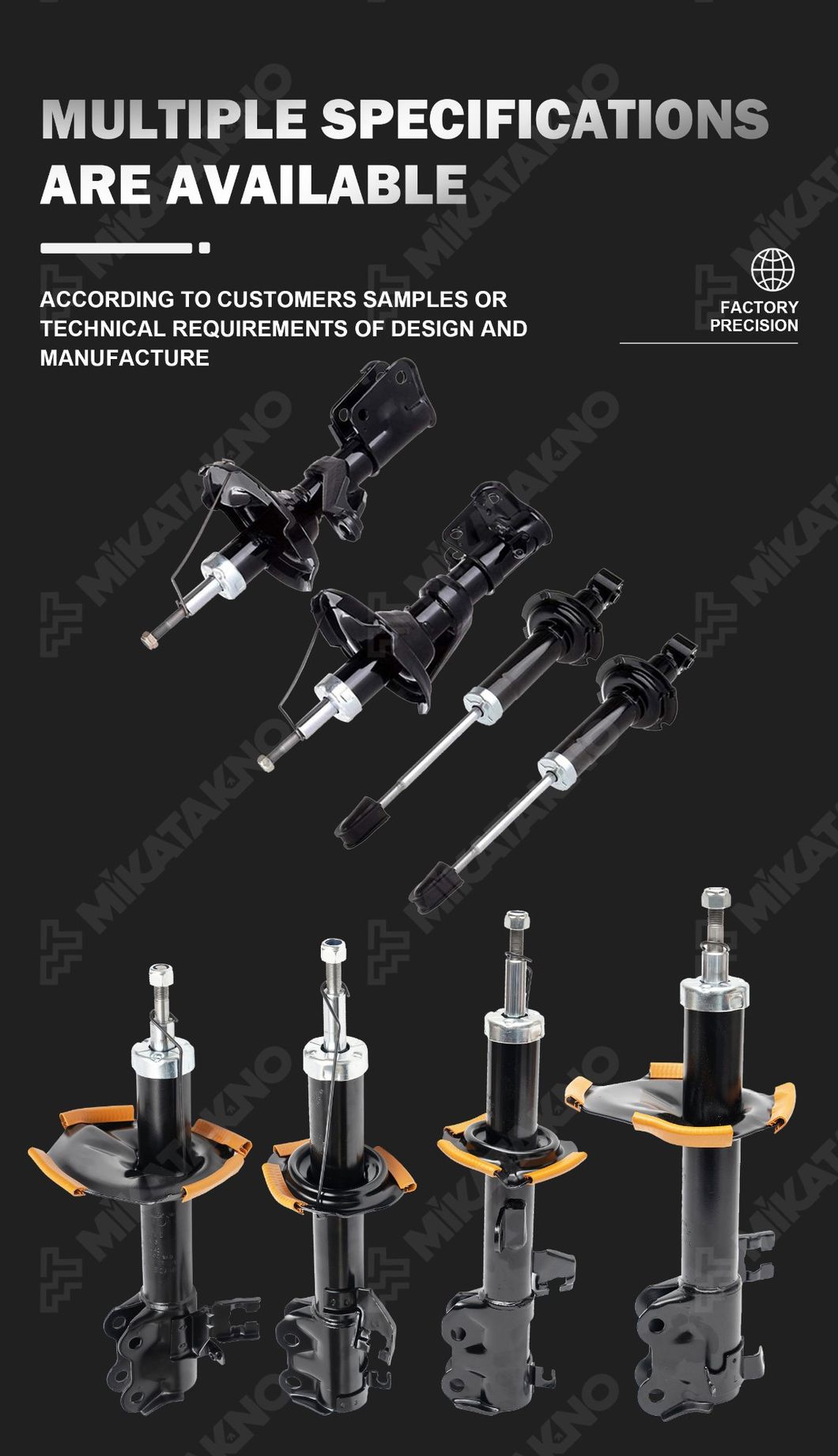 Shock Absorber 333417 for Daewoo Kalos/Chevrolet Aveo/Pontiac G3 04-09 Fr-Rh in High Quality