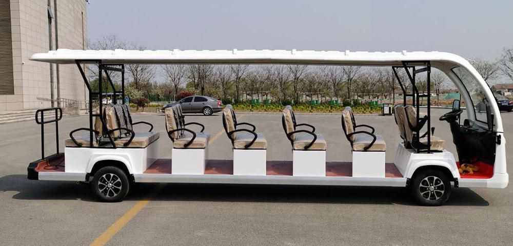 New Energy 11 Seat 72V 120ah 5000/7000W Intelligent Electric Sightseeing Bus
