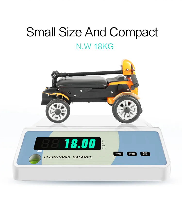 Smooth Driving Folding Auto Electric Mobility Scooter