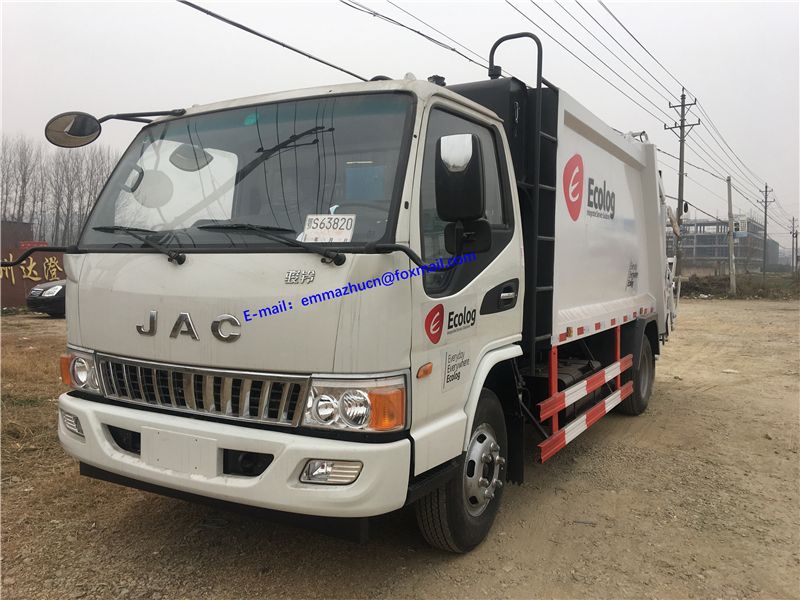 JAC 4X2 3000liters 5000liters 4000liters Small Compactor Garbage Can Cleaning Truck