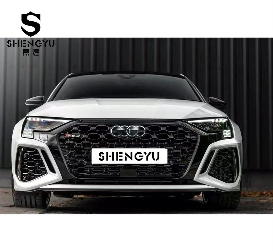 High Quality Front Bumper Assembly with Grille and Front Rear Lip for Audi A3 2021 Modified to RS3 Style