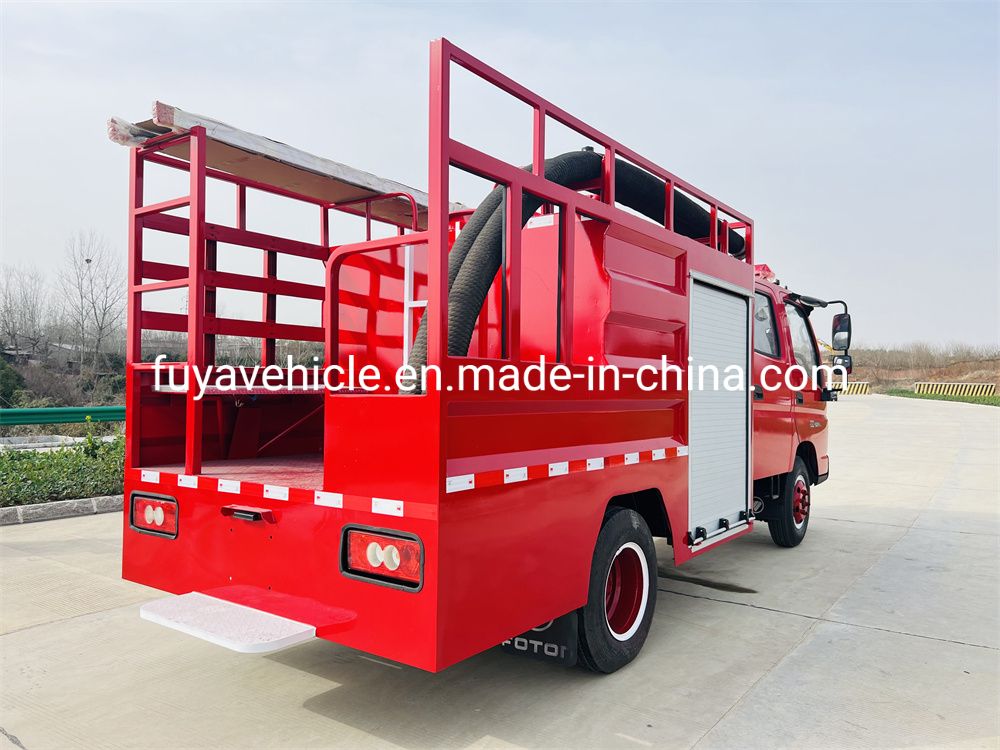 Foton Double Row Cabin 800 Gallon Water Tanker Fire Apparatus with British Couplings in Stock