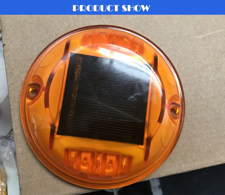 IP68 Dia122*25mm Plastic Round Solar LED Cat Eyes Road Lane Marker