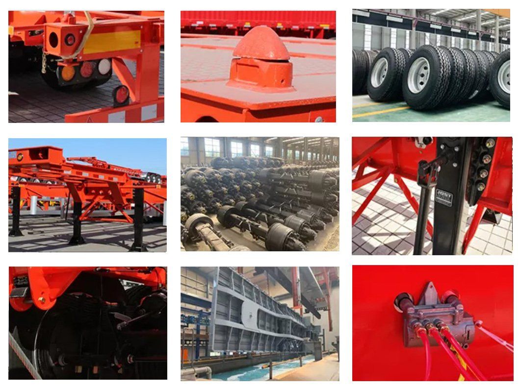 Vehicle Master Retractable Container Skeleton Semi-Trailer