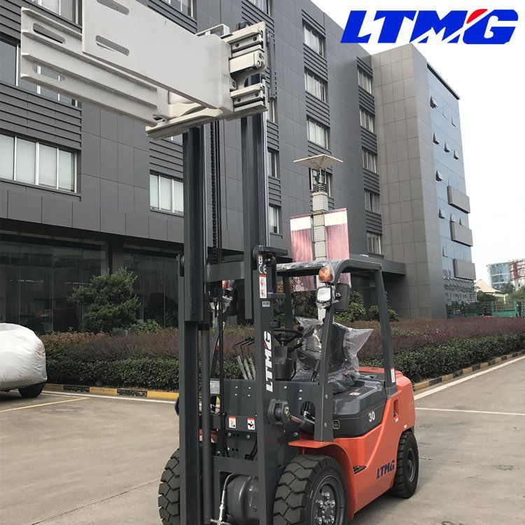 Ltmg 3ton Newly Small Forklift Diesel Price with Bale Clamp Attachment