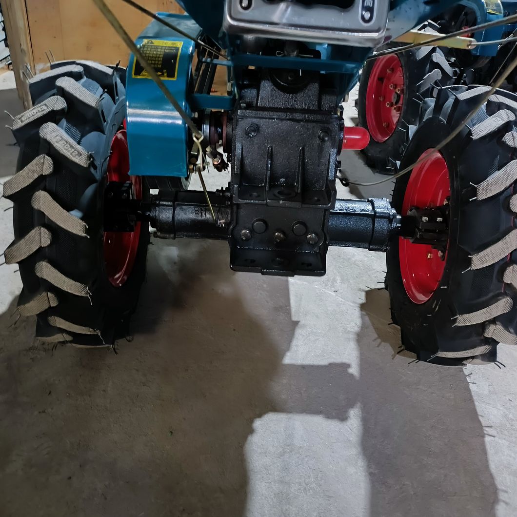 R195 Diesel Engine 12HP Hand Electric Start Walking Tractor Cultivator Plough Behind Tractor