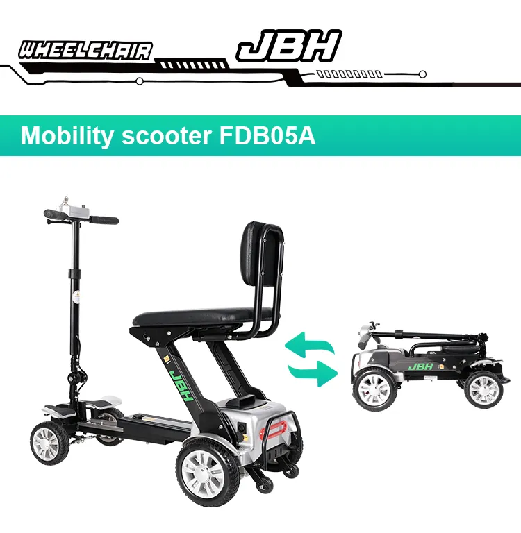 Rehabilitation Treatment Lithium Battery Folding Electric Scooter for The Disabled