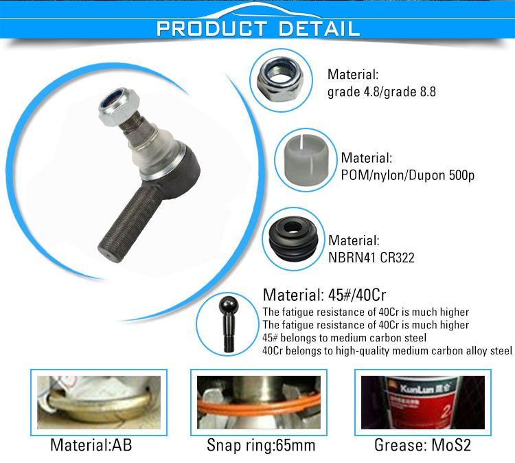 OEM Al15134 Spare Parts Tie Rod End Track Rod for Tractor Excavators Backhoe Loader